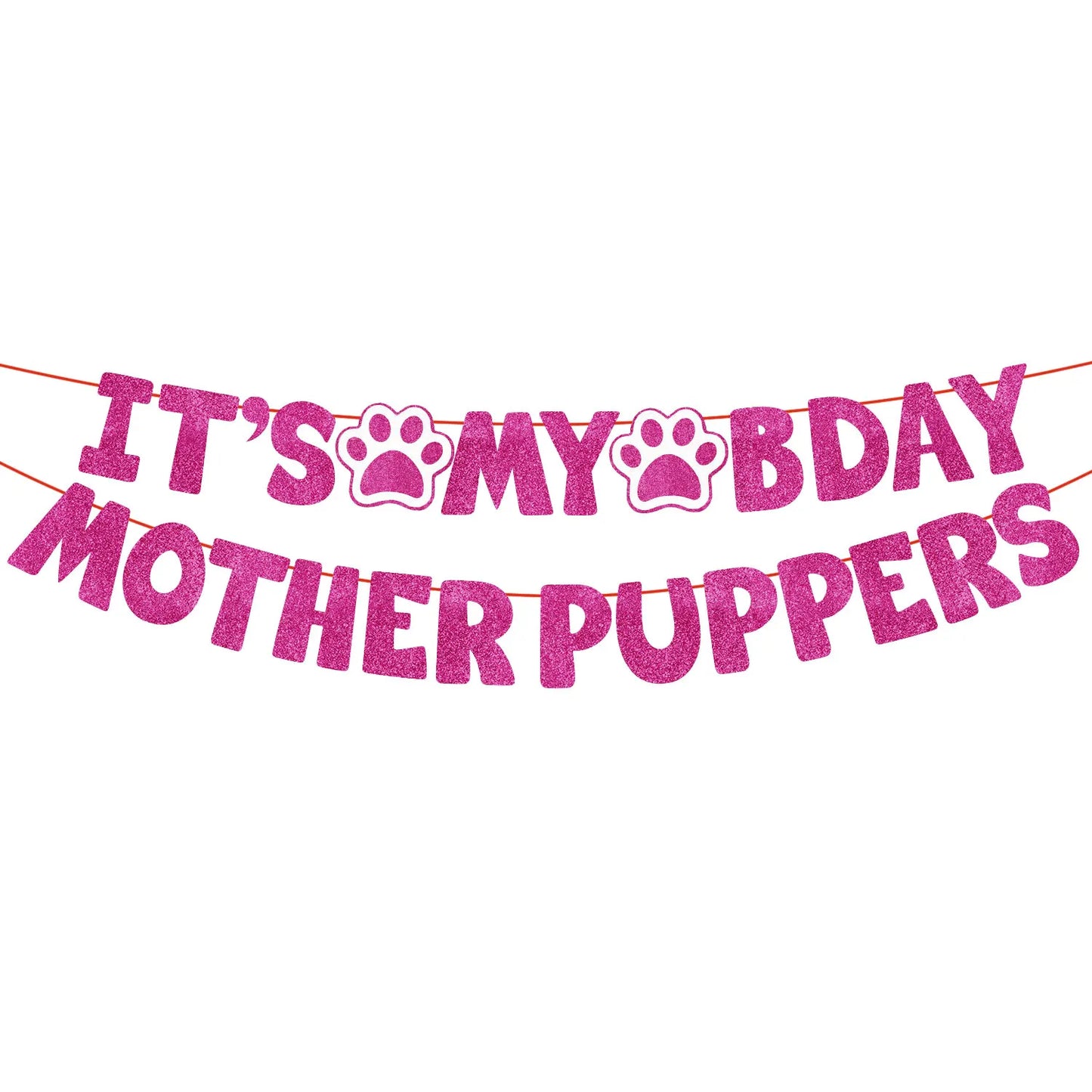 Dog Birthday Party Kit - Bandana, Hat, Bow Tie & Bday Banner for Small Dogs, Puppy Decor with It’s My Bday Signs Boy/Girl