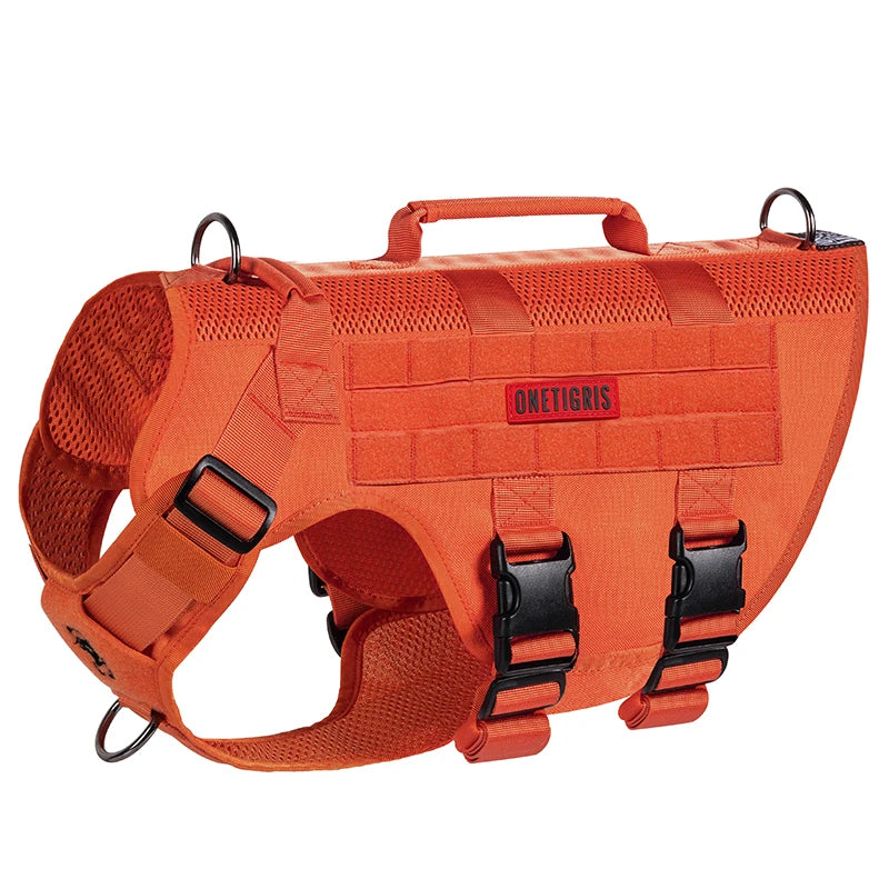 OneTigris Aire Mesh No-Pull Dog Harness Tactical Service Dog Vest Military Style Dog Clothes with Handles for Walking Training
