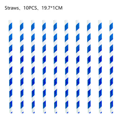 Cartoon Blue Dog Birthday Bluey Birthday Decoration Set Blueys Cups Banner Straws Bluey Balloons Set Kid Toy Gift Party Supplies