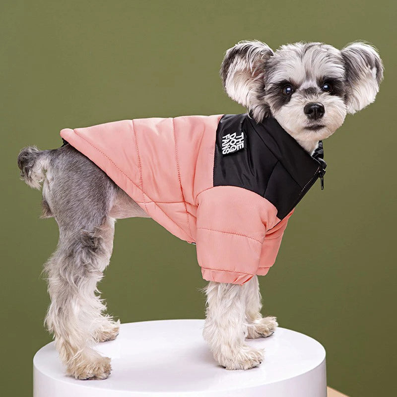the PAWARMOR WATERPROOF DOG SNOW JACKET - Dog Coat, Dog Warm Jacket, 4 Legs Covered Waterproof Windproof Reflective Warm Dog Vest, Zippered Adjustable Outdoor Dog Snow Jacket