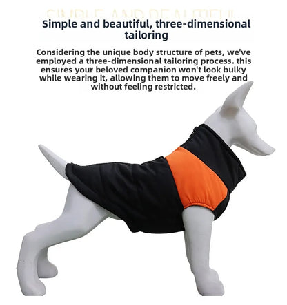 Winter Pet Clothes Warm Big Dog Coat Puppy Clothing Waterproof Vest Jacket For Small Medium Large Dogs Golden Retriever