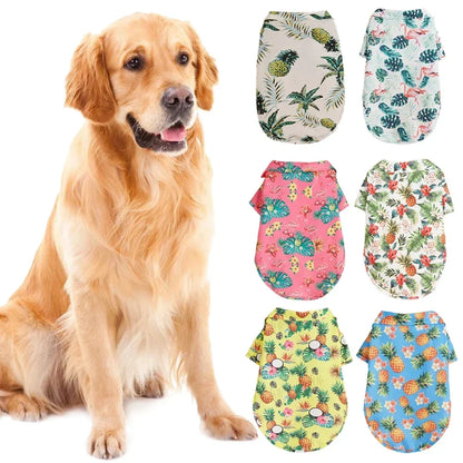 the ALOHA SHIRTS - Summer Cool Beach Hawaiian Style Dog & Cat Shirts