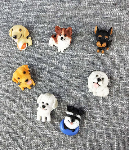 3D animal magnet refrigerator sticker simulation dog labrador Pug corgi Teddy Bichon resin Craft wall door home decoration gifts