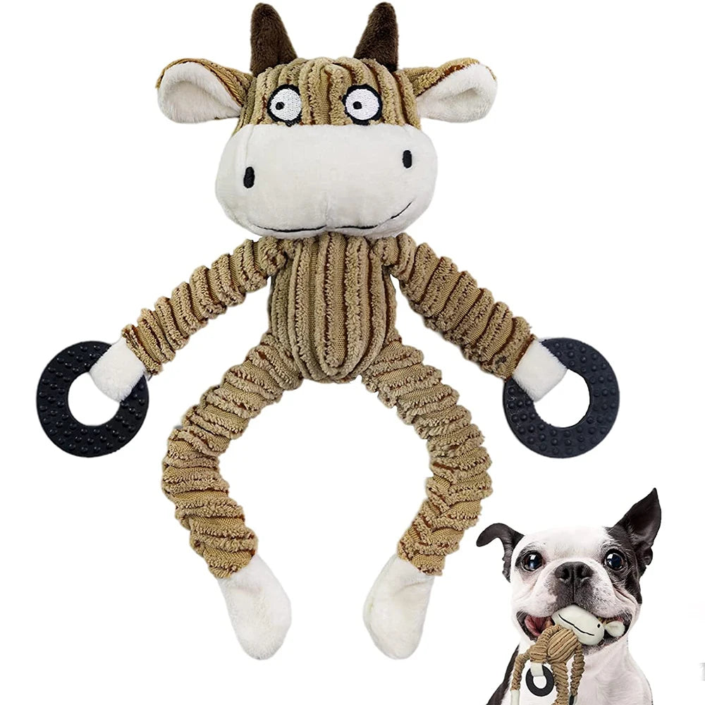 the MONKEY MUNCH PUPPY TOY - Squeaky Puppy Toys, Plush Puppy Chew Toys for Teething, Training Dog Toys for Small Dogs, Toys for Cute Monkey Interactive Dog Toys