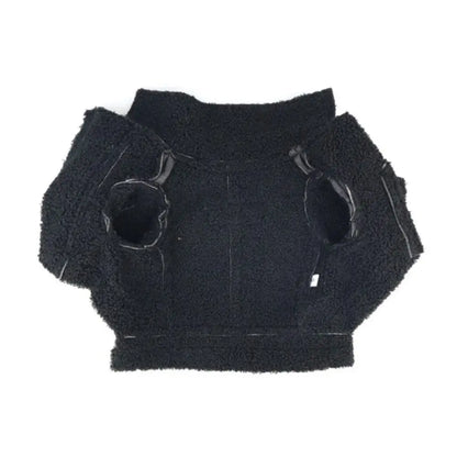 Pet Accessories Thickened Dog Leather Jacket Coat Warm Windproof Dog Motorcycle Jacket Velvet Winter Pet Clothes Photograph