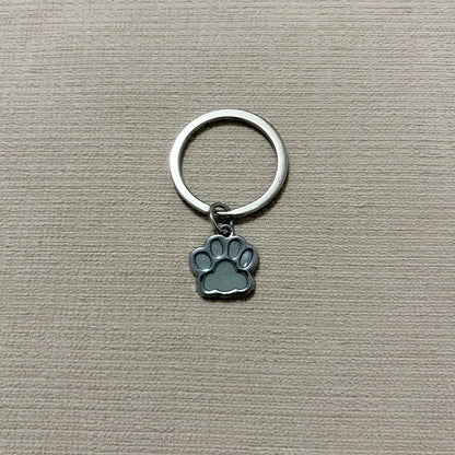 Luminous Dog Cat Paw Keychain Creative Green Blue Glow In Dark Key Ring Bag Accessories For Holder Bag Charm For Women
