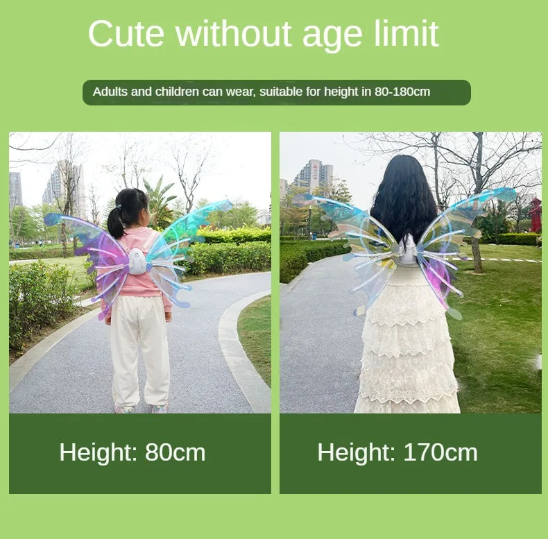 the GLOW WINGS - Dog Butterfly Wings, Pet Glowing Wings, Puppy Summer Clothes, Decorative Samoyed/Husky Medium Dogs