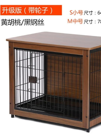 Wholesale Decorative Crates Wooden Stainless Steel Heavy Duty Pet Cage Furniture Dog Kennels Stackable Dog Cages