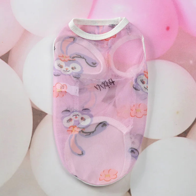 XS-6XL Dog Clothes Pet Thin Sunproof Outift Woolen Vest T-shirt for Small Medium Large Dogs Breathable Pet Clothing