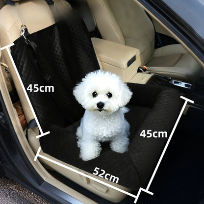 Pet car seat bed cat dog kennel removable washable outdoor car seat cushion safe comfortable suitable for both home travel use