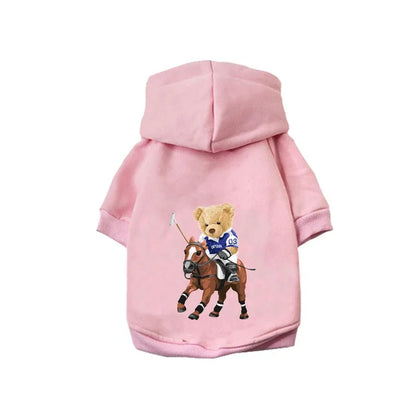 Pet Dog Clothes Autumn Winter Spring Small Medium Puppy Kitten York French Bulldog Luxury Fleece Lining Cat Pet Hoodies Perro