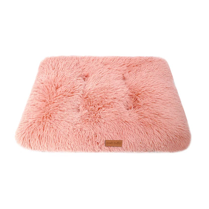 Dog Bed Pet Mat Pet Bed Washable Plush Pet Crate Bed For Dog Anti-Slip Pet Mat Bed For Cat Fluffy Comfy Pet Sleeping Mat