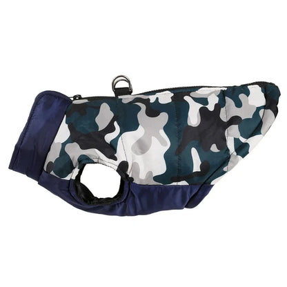 Camouflage Print Pet Dog Jacket Coat for Small Dogs Cats Autumn Winter Warm Zipper Puppy Clothes Yorkies Chihuahua Pug Costume