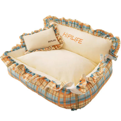 Autumn and winter puppy sleeping mat, seasonal pet small sofa, dog bed, dog mat, cat nest, pet nest