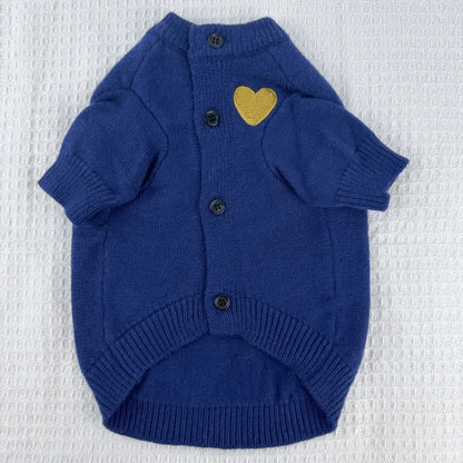 the LOVE SWEATER - 1PC Pet Clothing Spring and Autumn Dog Warm Hoodie, Love Sweater Suitable for Small and Medium Sized Dogs/Cats Pet