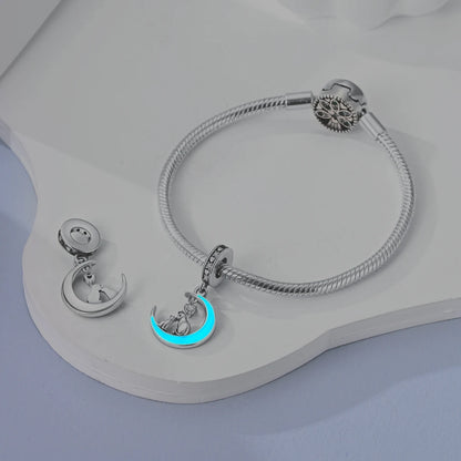 Dog Pet Charms 925 Silver Doggy Paw French Bulldog Bones Beads fit Original Bracelet DIY Fine Jewelry