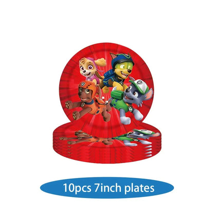 Paw Patrol Birthday Decoration Skye Birthday Decorations Set Balloons Backdrop Plates Cups Paw Patrol Birthday Party Favors Gift