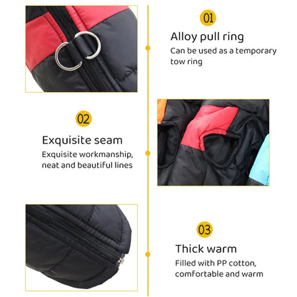 Waterproof Pet Dog Puppy Vest Jacket Winter Warm Dog Clothes Pet Padded Vest Zipper Jacket Coat For Small Medium Large Dogs
