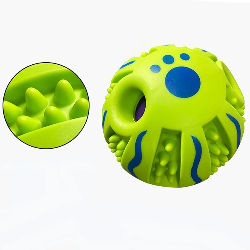 Pet toy dog self-healing toy dog giggling sound ball chewing pet ball rolling molars relieve boredom interactive toys for dogs