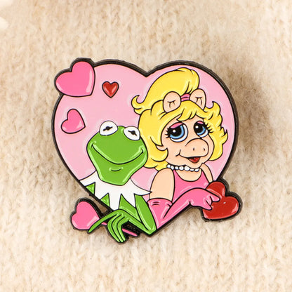 Cute Animals Dogs Cats Enamel Pins Cartoon Frogs Brooch Lapel Pin Badge on Backpack Clothing Accessories Fashion Jewelry Gifts