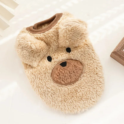 Cute Dog Clothes Winter Vest for Small Dogs Cats Warm Pets Sweater Soft Flannel Puppy Puffer Jacket Dog Accessories Supplies