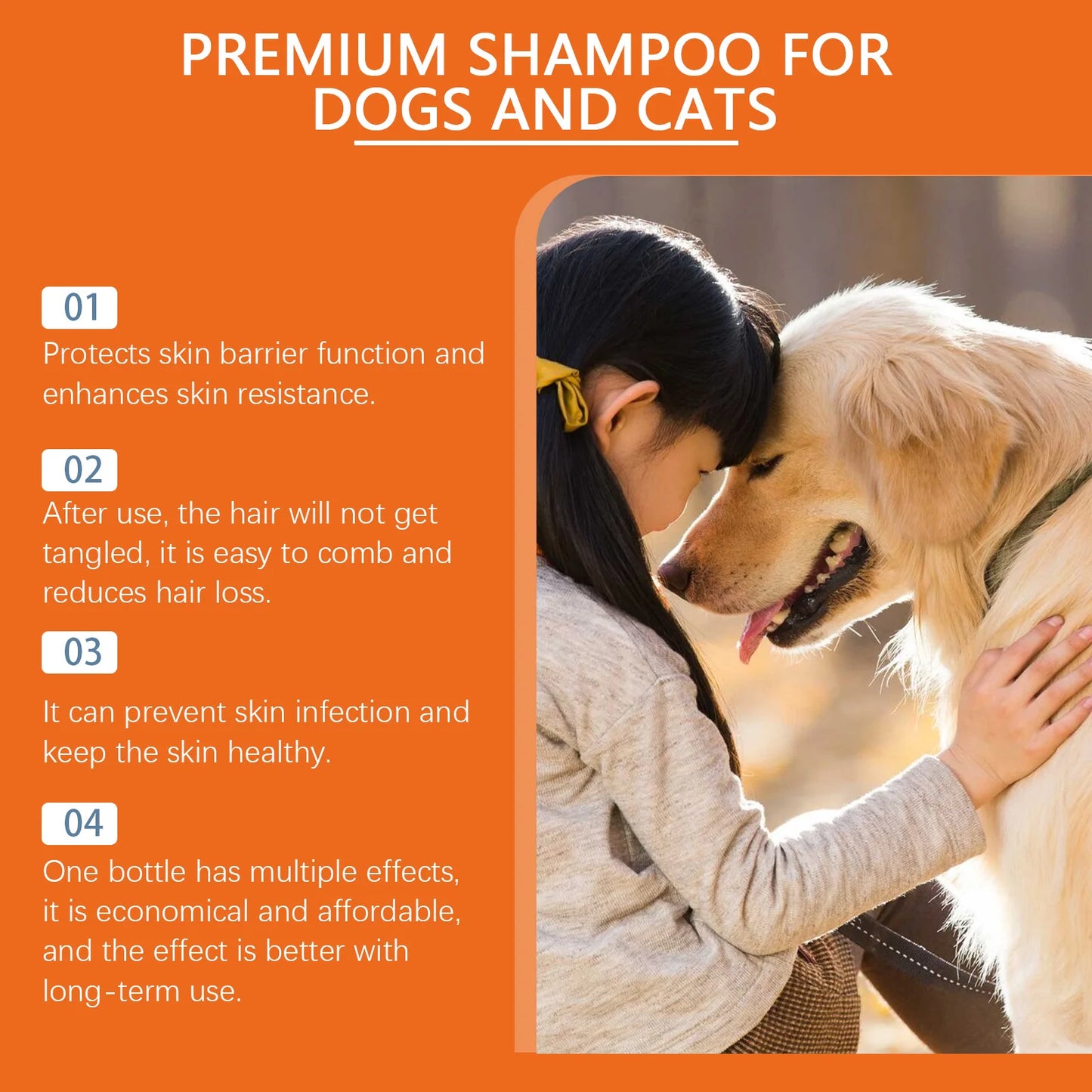 the SOAP & SUDS SHAMPOO - Natural Pet Shampoo for Dogs & Cats, Coconut Oil Derivative Formula, Removes Odor & Tangles, Flea & Insect Repellent