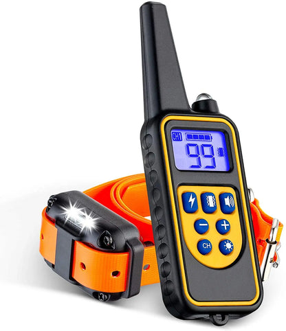 the POWERPET COMMAND PRO - VIP Electric Dog Training Collar, Waterproof Dog Bark Collar, Pet with Remote Control Rechargeable Anti-Barking Device Equipment