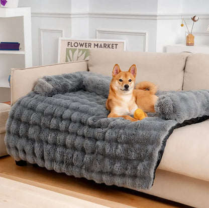 Fluffy Plush Pet Dog Bed Sofa For Large Dogs House Mat Kennel Winter Warm Cat Bed Pad Washable Dog Cushion Blanket Sofa Cover