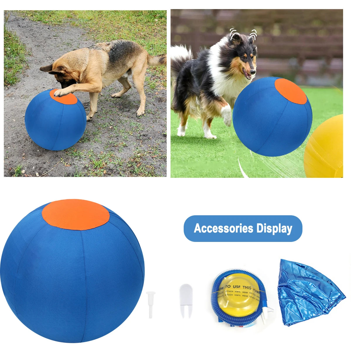 Dog Giant Toy Ball Large Pet Outdoor Training Supplies Children's Interactive Game Toys Interest Play Balls Dog Like Colors Ball