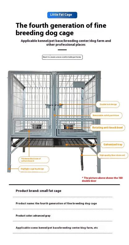 Bold Outdoor Pet Kennel for Medium Large Extra Large Dogs Including German Shepherds with Animal Pattern Tray