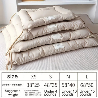 Cozy & Durable Pet Bed for Small to Medium Dogs and Cats Soft Durable Polyester Easy to Clean Store Four Corners for Easy Tying