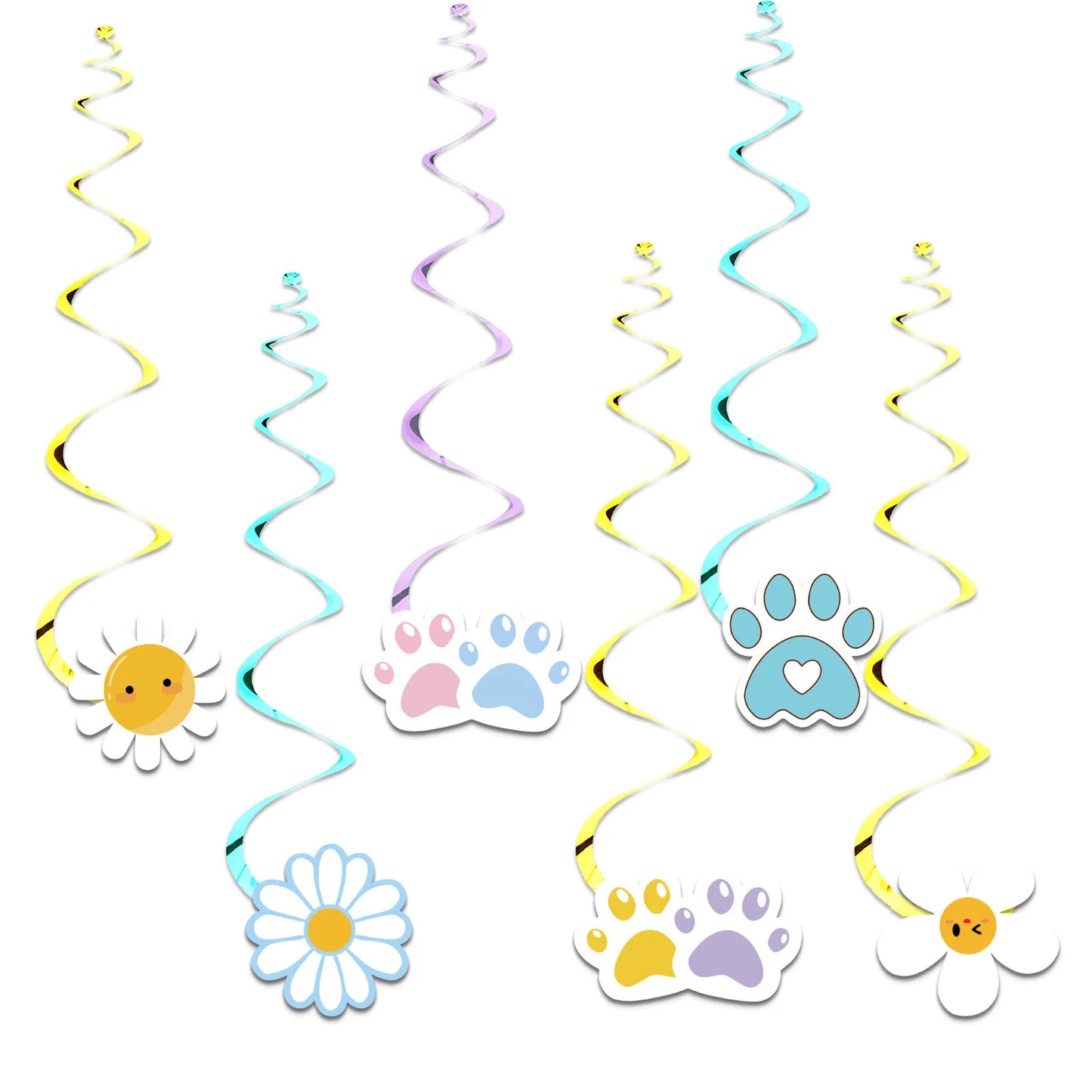 Boys Girls Birthday Disposable Tableware Party Decor Dog Paw Prints Plates Cups Napkin Baby Shower Birthday Party Supplies