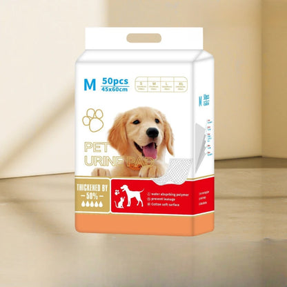 the DOG DIAPER MATS - 100/50/40/25PCS High Absorbent Thick Dogs Diapers, Disposable Puppy Training Pee Pads, Quick Dry Surface Mat, Clean Cushion