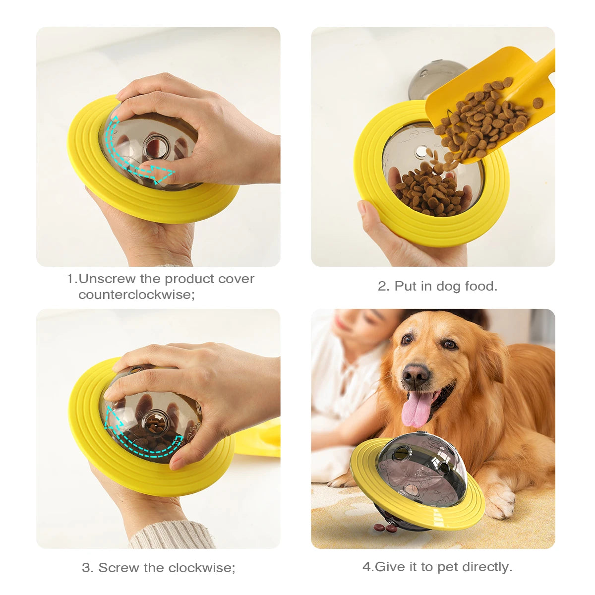 Treating Training Dog Toys Interactive Planet Treat Puppy Plaything Multifunctional Food Dispensing ABS Pet Toys for Big Cat Dog