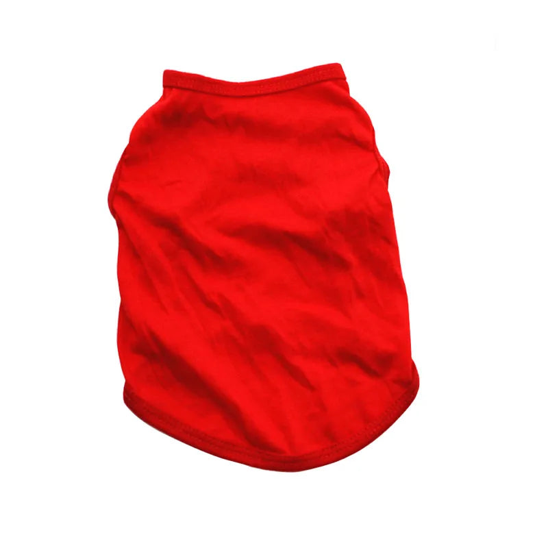 Solid Color Dog Shirts Breathable Pet T-Shirts for Small to Large Dogs - Stretchy, Durable, Ideal for All Seasons and Holidays
