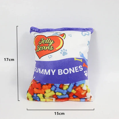 Funny Candy Dog Toys Interaction Chew Molars Plush Dog Toys Bite Resistance Clean Teeth Oral Cavity Puppy Toys Pet Accessories