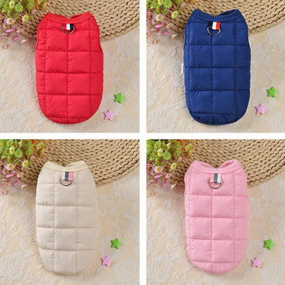 Winter Warm Dog Clothes for Small Dogs Puppy Cat Coat Soft Fleece Linner Pet Jacket Chihuahua Vest Pug Outfits Yorkie Costume