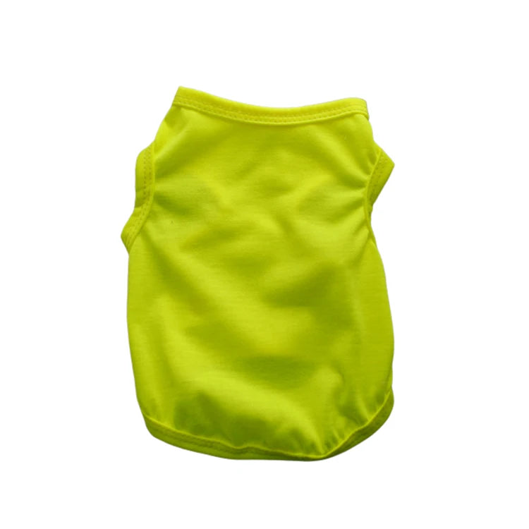 Solid Color Dog Shirts Breathable Pet T-Shirts for Small to Large Dogs - Stretchy, Durable, Ideal for All Seasons and Holidays