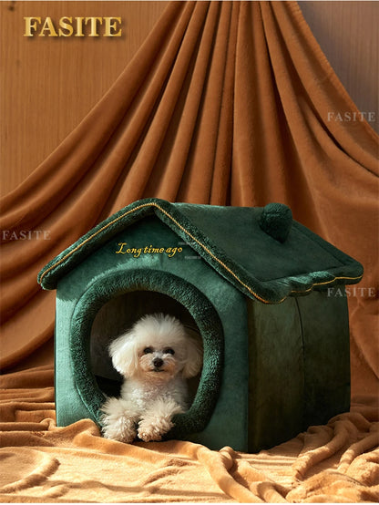 Dog Kennels Four Seasons Universal Small Dog Houses Removable and Washable Warm Dog House Cat Kennel Pet Supplies House for Dogs