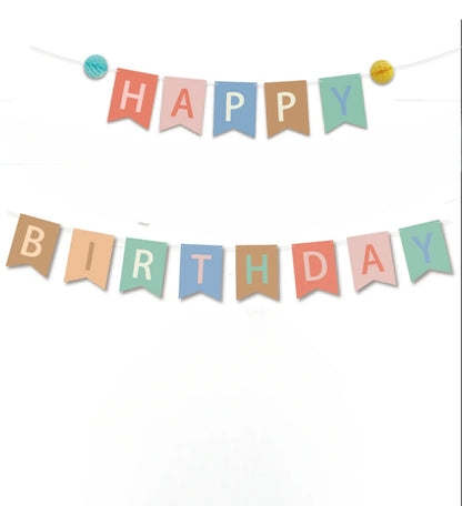 Dog Birthday Party Supplies Banner Flags Pet Dog Cupcake Toppers Dog Face Cake Toppers Puppy Theme Birthday Party Balloon Decor