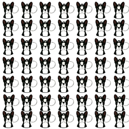 50PCS Cute Animal Keychain knife Ducks Dogs Cats Keyring for Women Men Kids Handbag Cool Car Key Accessories Friends Key Gifts