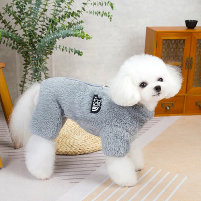 Winter Pet Jumpsuit Coat for Small Dogs Cat Maltese Clothes Warm Pet Jacket Overalls Yorkshire Bulldog Puppy Onesies with Zipper