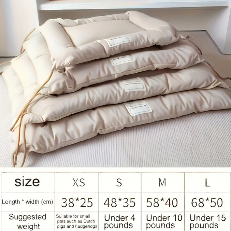 Cozy & Durable Pet Bed for Small to Medium Dogs and Cats Soft Durable Polyester Easy to Clean Store Four Corners for Easy Tying