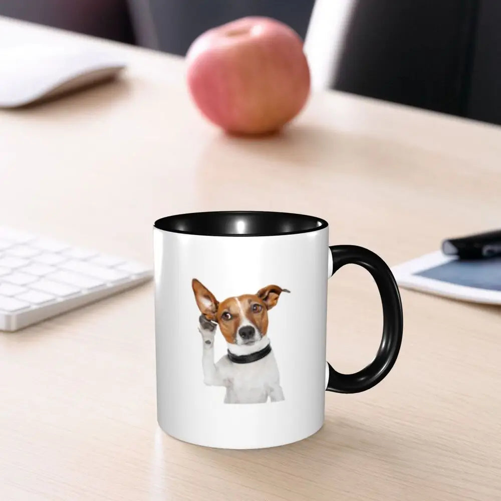 Dog Jack Russell Terrier -cute Gift Jack Russell Terrier For Mom Mug Funny Ceramic Coffee Cups Tea Mugs Milk Cup Drinkware Gifts