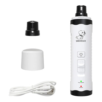 CDDMPET Pet Dog Cat Nail Clippers USB Charging Dog Nail Grinders Electric Dogs Cat Paws Nail Grooming Trimmer Accessories