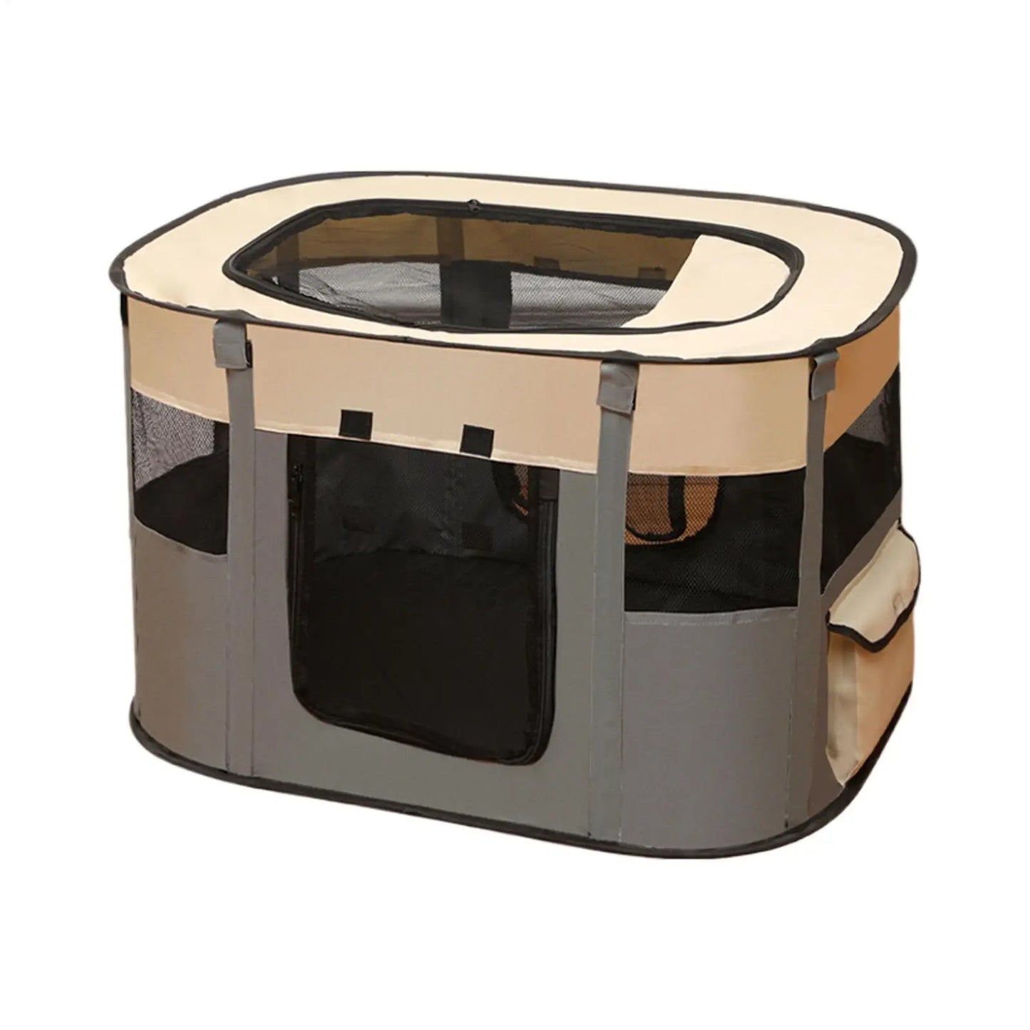 the MESH CARRIER - Pet Fence Dog Enclosure, Foldable Puppy Playpen, Portable Pet Tent, Large Enclosure Summer Pet Tent for Outdoor/Indoor