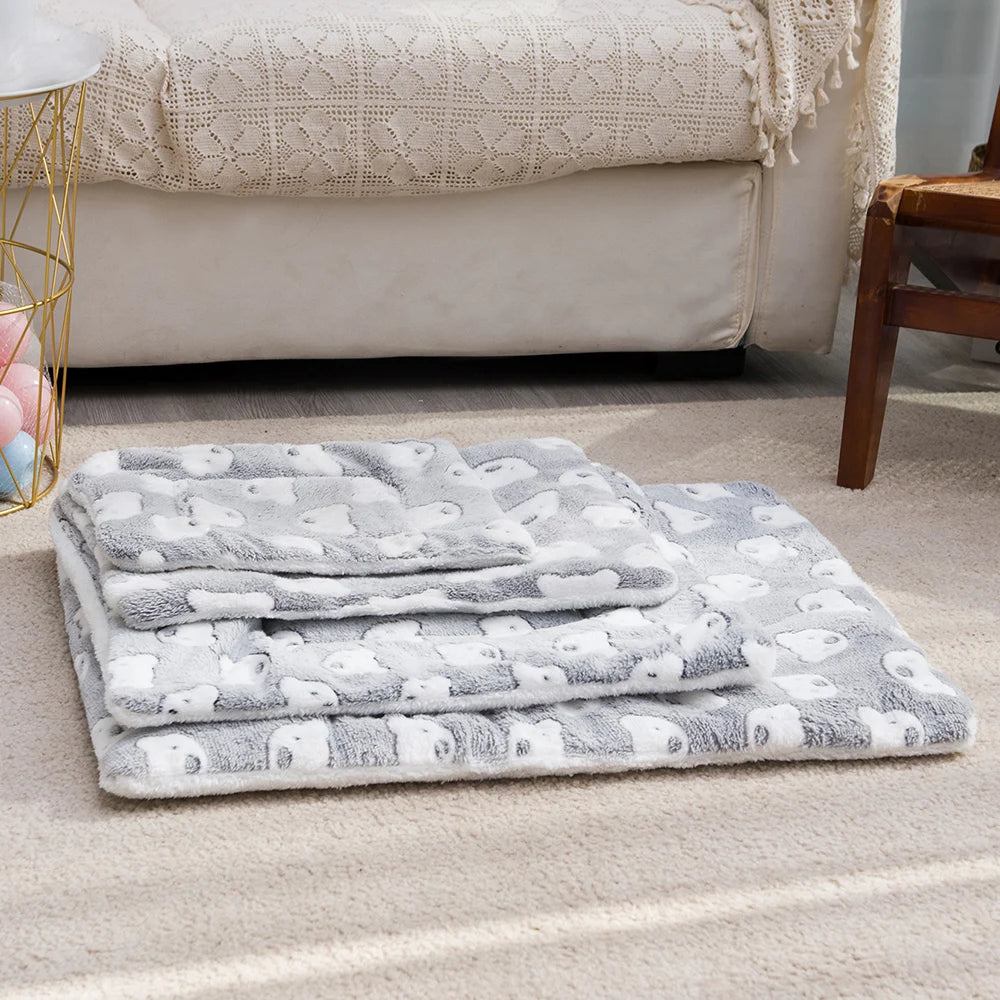 Comfortable Cat And Dog Sleeping Mat, Warm Blanket, Cartoon Double-Sided Pet Mat