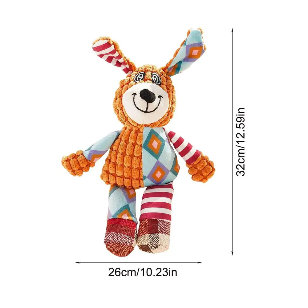 Dog sound toys, chew-resistant teething toys, pet solitude relief training Plush Squeaky Dog Toys for Small Medium Large Dogs