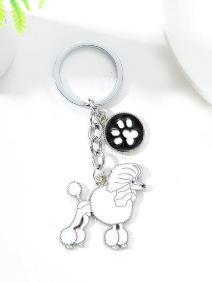 I LOVE Alaska Husky Dog Keychain Cute dachshund  animal Cartoon dog Keychain dog Gift For woman Man Jewelry