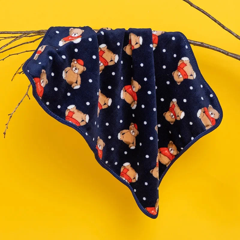 Soft Fluffy Pet Blanket Winter Warm Dog Blanket Cute Pet Bed Sheet Warm and Comfortable Cat and Dog Cushion Blanket Pet Supplies